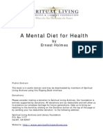 A Mental Diet For Health by Ernest Holmes P