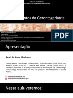 Aula 1. Fundamentos Da Gerontogeriatria