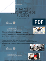 Análisis y Descripción de Puestos