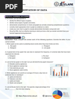 Lesson 2: Presentation of Data: Specific Learning Outcomes