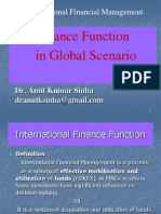 Finance Function in Global Scenrio