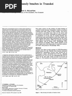 Wooldridge T Et Al 1981 Ecology of Sandy Beaches in The Transkei