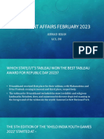 Current Affairs February 2023