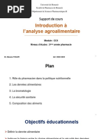 Introduction À L'analyse Agroalimentaire - CC4.MT.2023