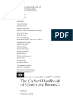 The Oxford Handbook of Qualitative Research