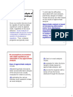 Structural Analysis - Approximate Analysis