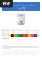 Ficha Tecnica - Colorantes Concentrados para Sistema Tintometrico 30207