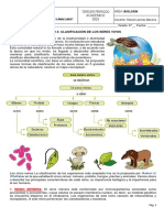 Guía 4 Clasificación Seres Vivos - Reinos