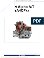 Hyundai Technical Training Step 2 New Alpha Automatic Transmission A4cfx 2009