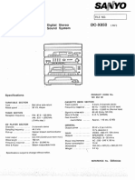 Sanyo dc-x850 SM