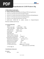 XJ450 Workover Rig Technical Specification