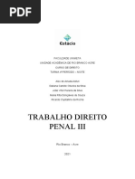 Faculdade Estácio de Sá - Trabalho Direito Penal