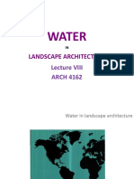 ARCH 4162 Lecture VII-water in The Landscape BY NAHOM TESFAYE