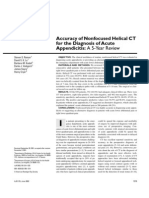 Accuracy of Nonfocused Helical CT For The Diagnosis of Acute Appendicitis