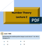 Number Theory