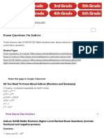 Exam Questions On Indices (Video Lessons, Examples, Step-By-Step Solutions)