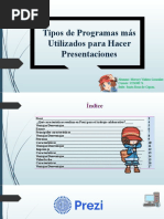 Tipos de Programas Más Utilizados para Hacer Presentaciones