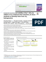 Enhanced Activity and Stability of SO42/ZrO2 by Addition of Cu Combined With CuZnOZrO2 For Direct Synthesis of Dimethyl Ether From CO2 Hydrogenation