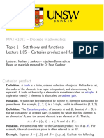 Lecture 1.05 - Cartesian Product and Functions