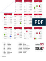 Calendario Laboral Landscape Sitges 2023