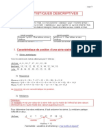 Statistiques Descriptives