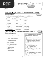 Interchang 2B Grammar