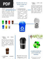 Clasificacion de Los Contenedores de Basura