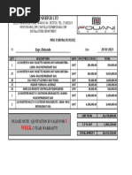 PROFORMA INVOICE - Engr. Olatunde