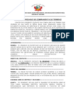 Contrato Privado de Compraventa de Terreno - Sra. Yallico Flores