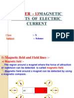 Magnetic Effects of Electric Current