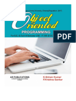 Object Oriented Programming - CS8391