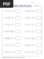 Addition 3 Addends Unlike Proper1