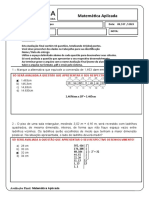 Avaliacao Final - Matematica Aplicada 