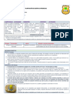 Planificación de Sesión de Aprendizaje Células Procariotas y Eucariotas