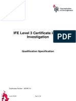 211 IFE Level 3 Certificate in Fire Investigation