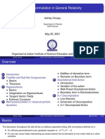 Presentation - IISER-M Action Formulation in General Relativity