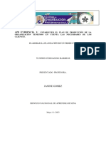 Ap8 ELABORAR LA PLANEACIÓN DE UN PRODUCTO YUDWIN BARRIOS