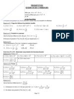 Fonctions Primitives Serie D Exercices 2 2