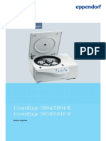 Centrifugation Operating Manual Centrifuge 58XX Family