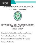 Formato de Bitácora 2022 - 2023