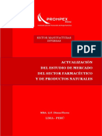 Actualización Del Estudio de Mercado Del Sector Farmacéutico Y de Productos Naturales