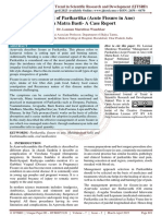 Management of Parikartika Acute Fissure in Ano With Matra Basti A Case Report