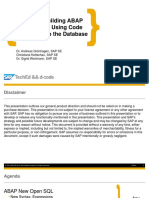 D-Code Presentation - Building ABAP Applications Using Code Pushdown