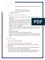 Lecture (7) Foundation (Piles)