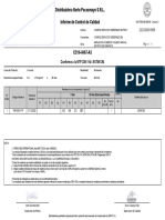 Distribuidora Norte Pacasmayo S.R.L. Informe de Control de Calidad