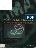 FREIRE, C. Poéticas Do Processo