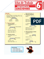 Inecuaciones para Sexto Grado de Primaria