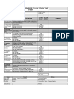 Supplier Evaluation Sample