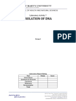 Isolation of DNA