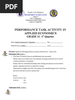 Applied Economics - Q1 - Performance Task